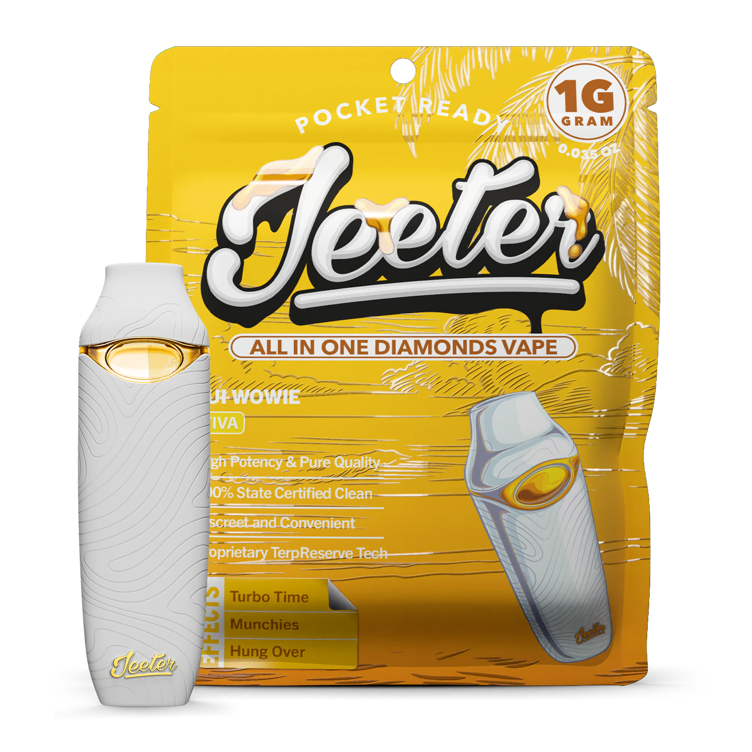 Jeeter - Maui Wowie (S) | 1g Liquid Diamonds AIO Vape | Jeeter Main Image