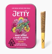 Jetty .5g Maui Wowie x Garlic Grove Infused Preroll 5pk