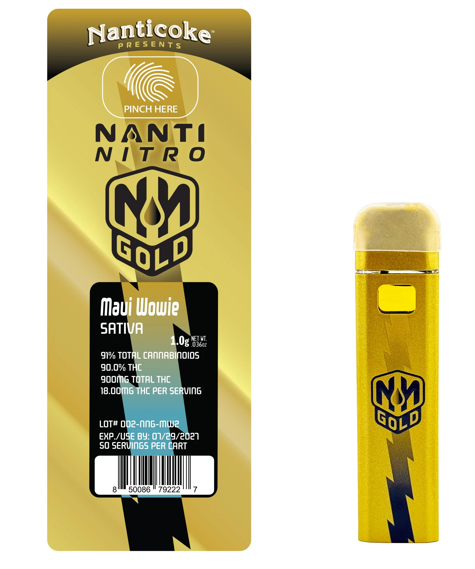 NANTI NITRO - Maui Wowie 1g AIO - Sativa | Nanti Nitro Main Image