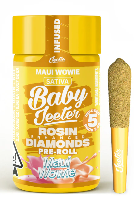 Jeeter - JEETER: Maui Wowie Quad-Infused Baby Jeeter .5g Pre-Roll 5pk/2.5g (S) Main Image