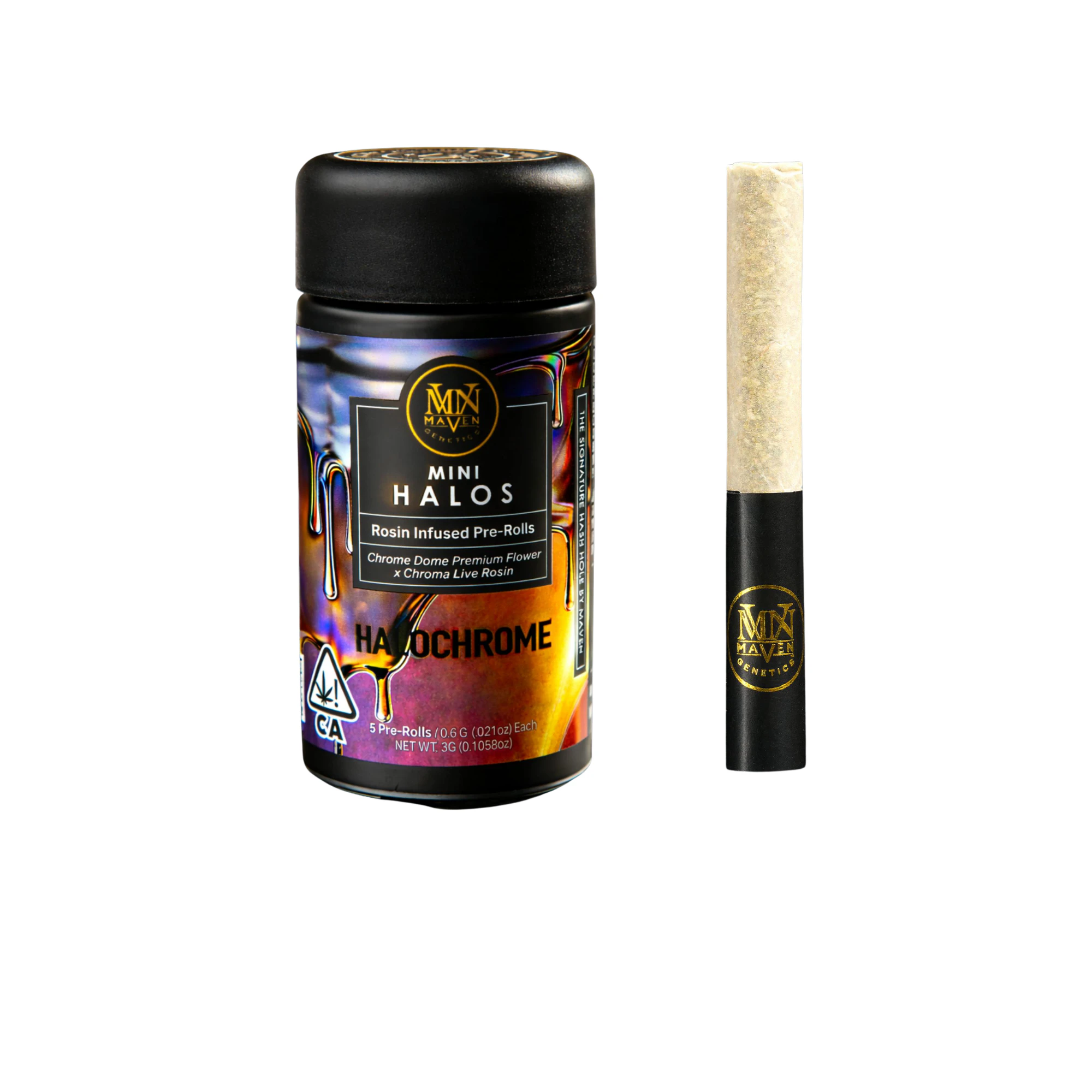 Marijuana Maven - Maven | Halochrome | Infused Pre-Roll Pack | [3g] 5pk | Sativa Main Image