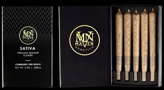 Maven - Maven .5g Orange Sapphire Preroll 5pk