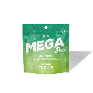 GRON - Sour Apple "MEGA Pearl" Gummy | 100mg (THC)