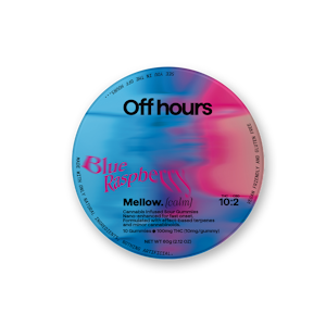 OFF HOURS - No Wave | Mellow Blue Raspberry | Gummies | 100mg 10pk