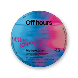OFF HOURS - Blue Raspberry Mellow | Gummies | 100mg/10 Pieces | Off Hours