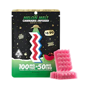 Melon Melt | 10pk 2:1 THC:CBG Gummy | St Ides