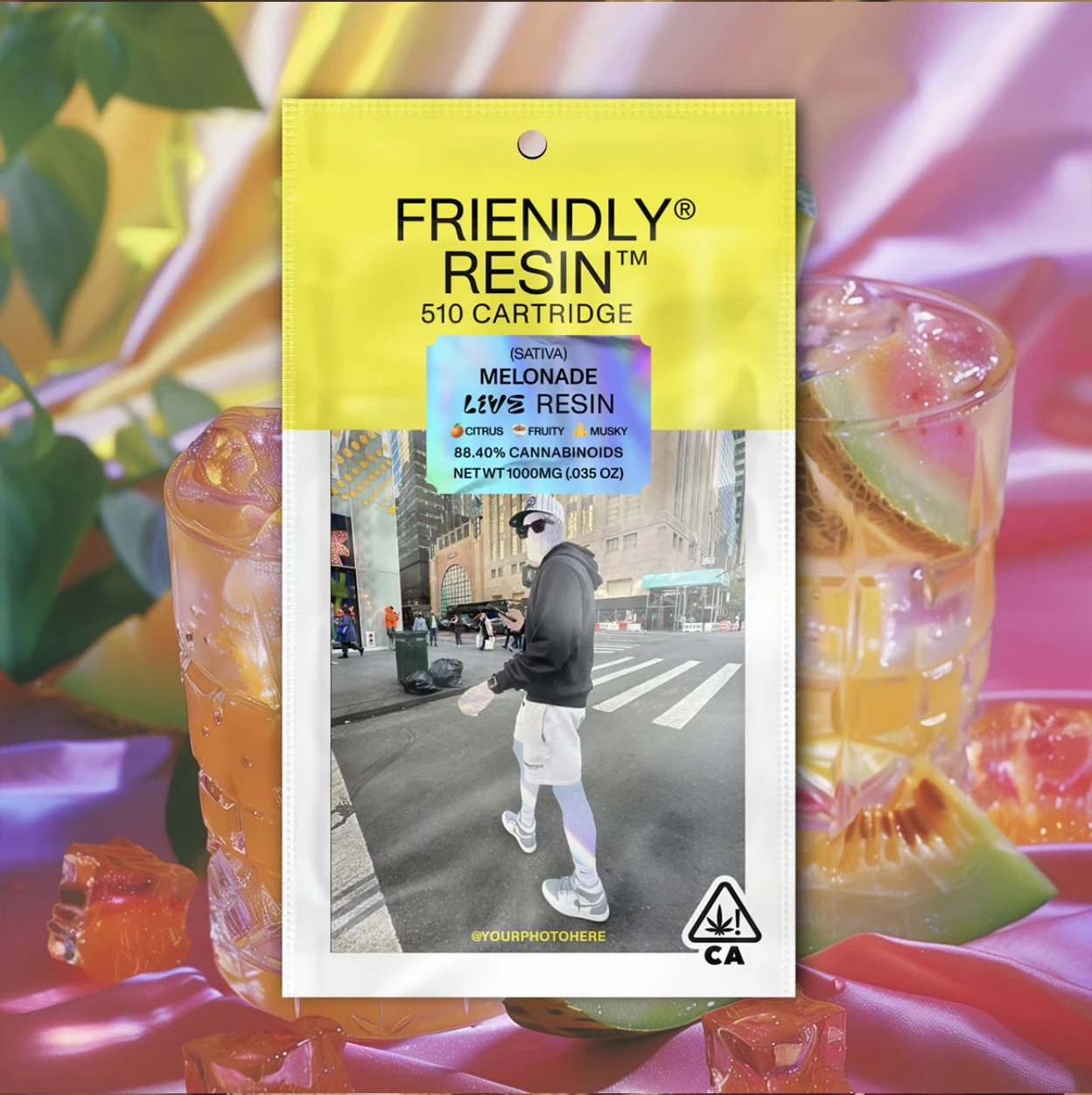 Friendly Brand - Friendly Brand Melonade Live Resin Cartridge 1.0g Main Image