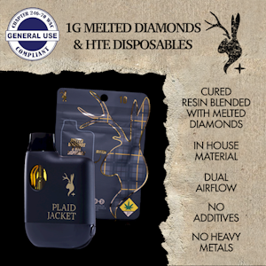 PLAID JACKET - Miracle Alien Cookies ( I/H ) - Plaid Jacket Melted Diamonds + HTE Disposable - 1g