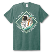 FLWR CO - Men Astro Wave Tee (Deep Sea Green) 