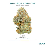 MOCA Flowers - 1/8th Mylar Bag - Menage Crumble