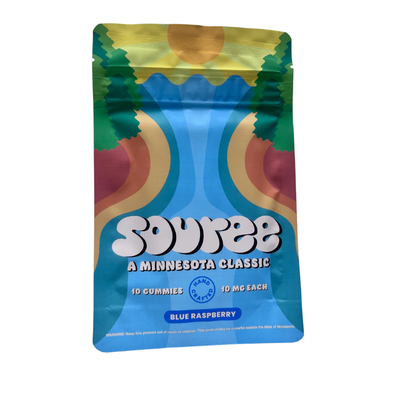 Souree - Gummies | Blue Raspberry | 10mg THC | 10 count Main Image
