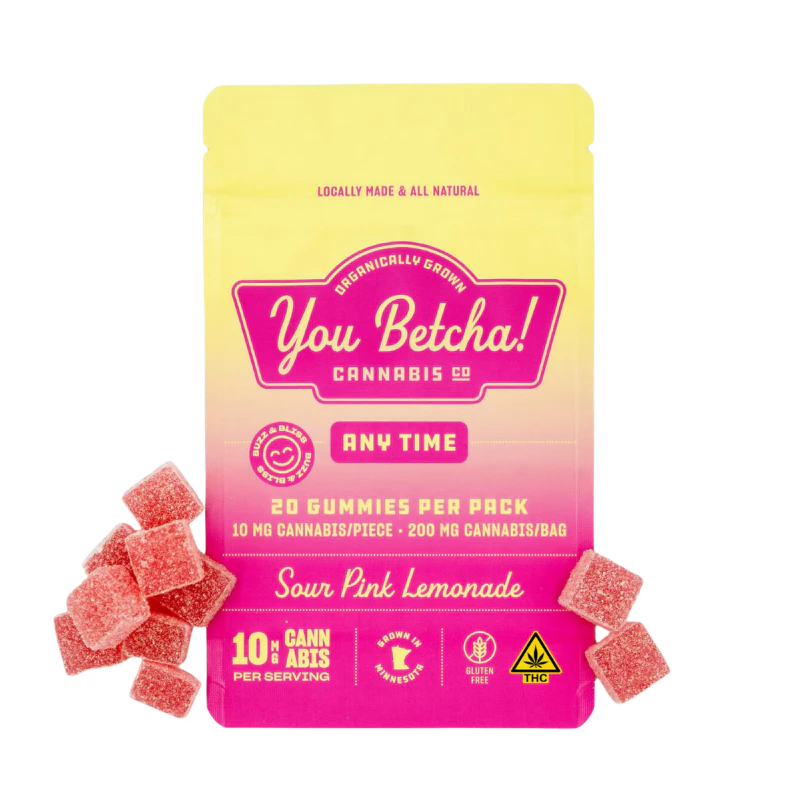 YOU BETCHA! - YB Gummies | Sour Pink Lemonade | 10mg THC | 20 count Main Image