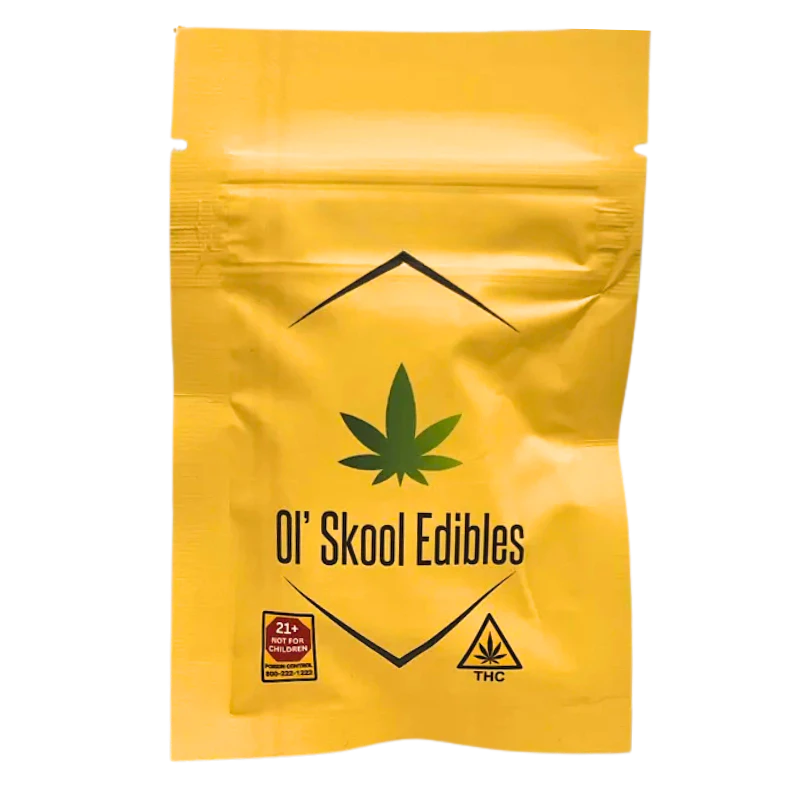 Ol' Skool Edibles - OS Hard Candy | Peach Jolly Drop | 5mg THC | 10 count Main Image