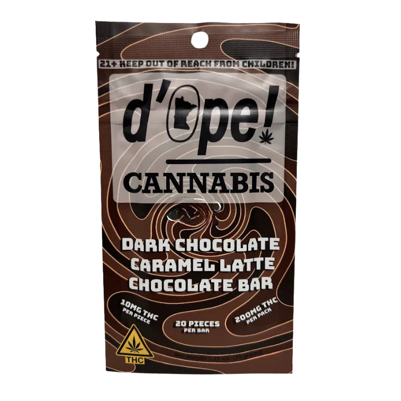 D'ope! Cannabis - DC Dark Chocolate Caramel Latte | 10mg THC | 20 pieces Main Image