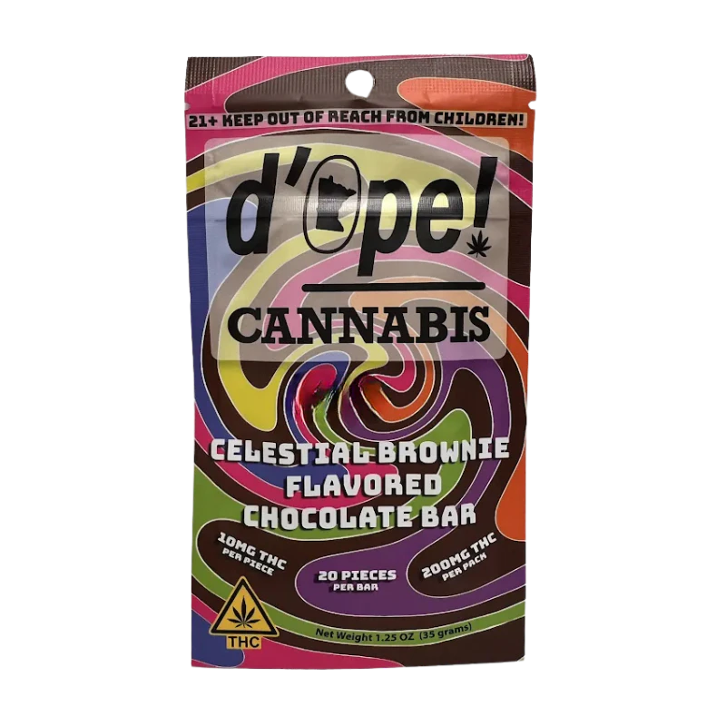 D'ope! Cannabis - DC Celestial Brownie Chocolate Bar | 10mg THC | 20 count Main Image