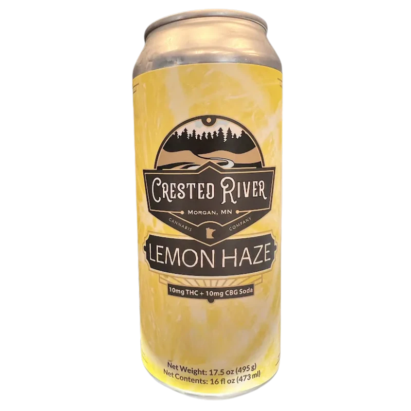 CRESTED RIVER - Homegrown Soda | Lemon Haze | 10mg THC 10mg CBG Main Image