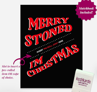 KushKards - Merry Stoned | One-Hitter Card (KushKards)
