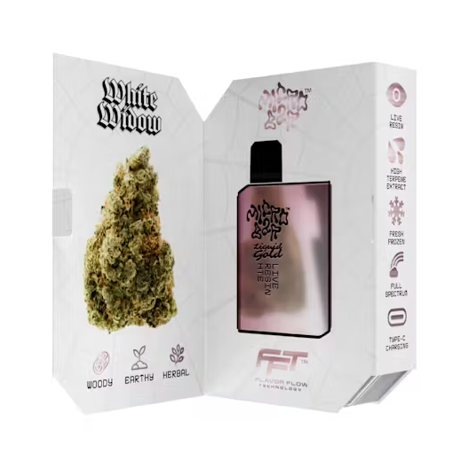 white widow thc vape FADED D-10+D-8+THC-P+THC-H LIVE RESIN RECHARGEABLE DISPOSABLE main image 1