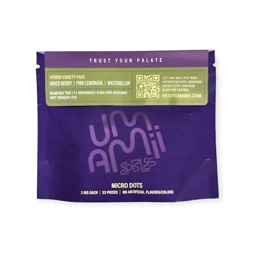 Umamii - Microdots | Cured Resin Gummies | 99mg/33 Pieces | Umamii Main Image