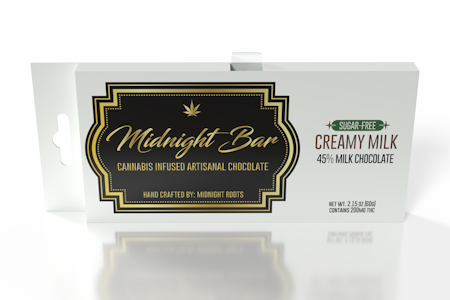 MIDNIGHT ROOTS - Midnight Bar | SUGAR FREE  Milk Chocolate