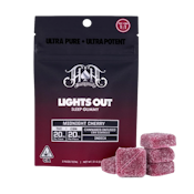 Midnight Cherry (I) | Lights Out 1:1 THC:CBN 100mg Gummies | Heavy Hitters