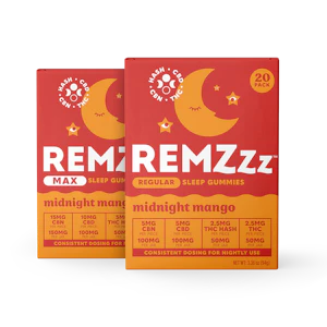 REMZzz - REMZzz - Midnight Mango - Hash Infused Gummies - 100mg 20pk