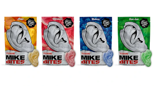 Tyson - Mike Bites Green Apple 100mg Solventless Ice Water Hash Gummies - Tyson 2.0