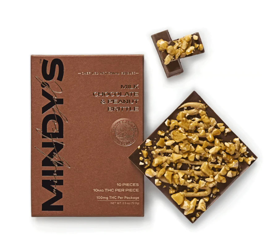 MINDY'S - Milk Chocolate Peanut Brittle Bar - 100mg Main Image
