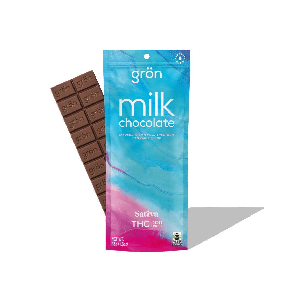 GRON - Gron | Edibles | Milk Chocolate - Sativa | 100MG Main Image