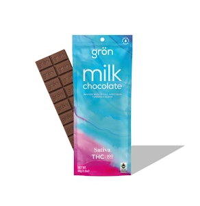 Grön Edibles - Gron - Milk Chocolate - Sativa - 100mg