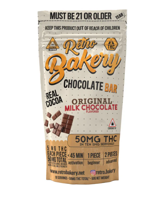 RETRO BAKERY - Retro Bakery | Milk Chocolate Bar | 5mg THC Main Image