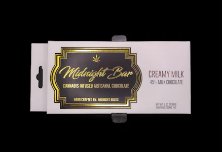 MIDNIGHT ROOTS - 200mg Midnight Bar - Creamy Milk Chocolate