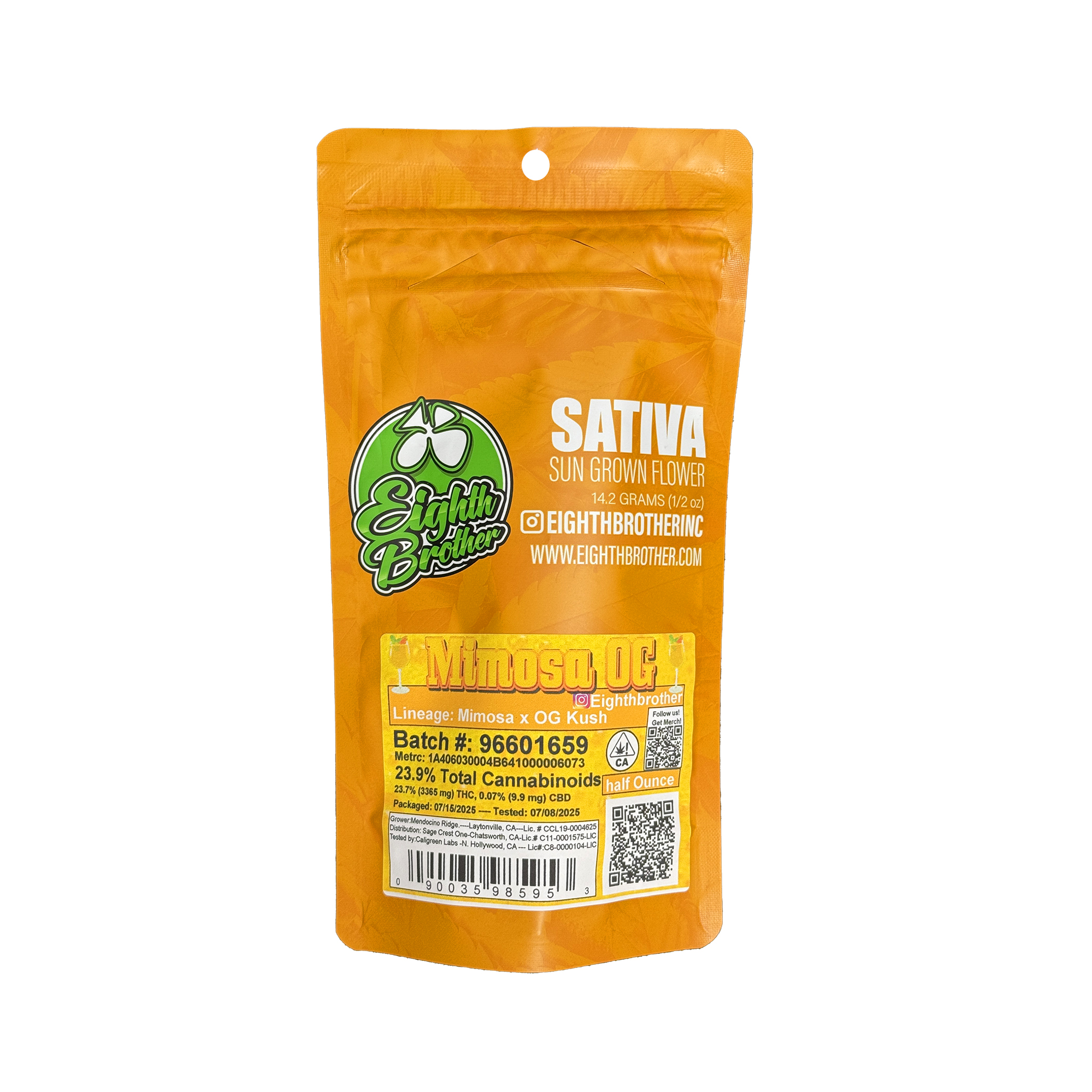 Eighth Brother Mimosa OG Smalls Flower 14.0g