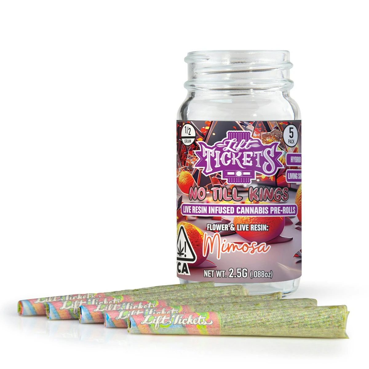Lift Tickets - Lift Tickets .5g Mimosa Infused Preroll 5pk Main Image