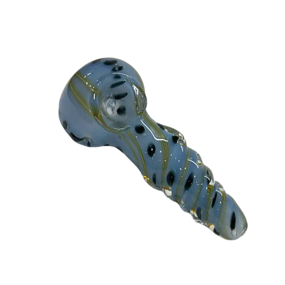 Mini Blue Glass Hand Pipe picture