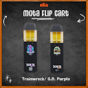 DC MOTA | TRAINWRECK & GRANDDADDY PURPLE | DISPOSABLE FLIP VAPE PEN - 2 G