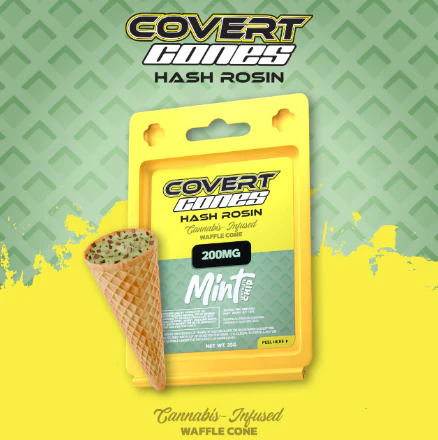 Covert Cones - Covert Cones-Mint Chocolate Chip Hash Rosin 200mg Main Image