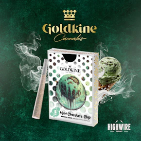 Goldkine Mint Chocolate Chip Bubble Hash Infused Prerolls 5pk (5x.6)