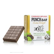 Mint Dark Chocolate with Chocolate Cookie Delight 100mg