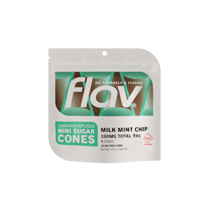 FLAV - FLAV - MILK MINT CHIP MINI SUGAR CONES