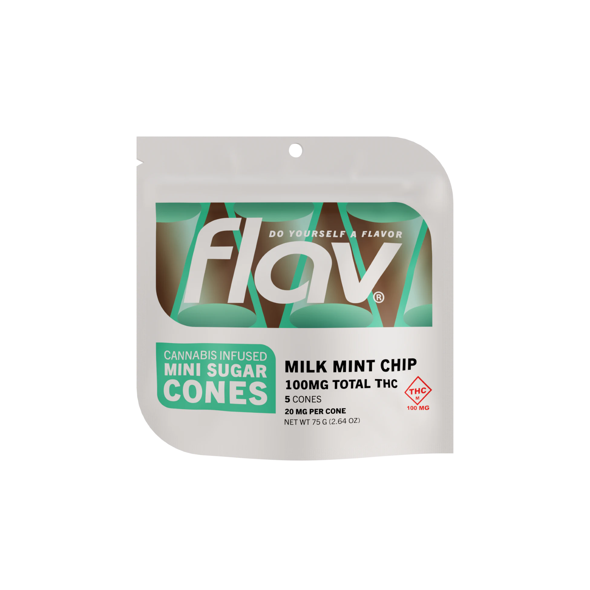 Flav - FLAV - MILK MINT CHIP MINI SUGAR CONES Main Image