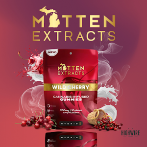 MITTEN EXTRACTS - Mitten Extracts Gummies Wild Cherry 200mg ( Hybrid)