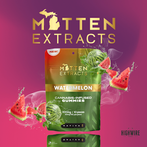 MITTEN EXTRACTS - Mitten Extracts Gummies Watermelon 200mg (Sativa)