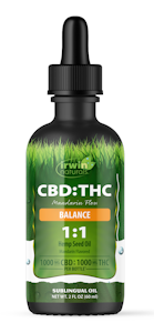Irwin Naturals Cannabis - Balance 1000mg THC/ 1000 Mg CBD