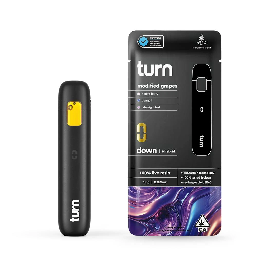 turn - Turn Modified Grapes Live Resin Disposable 1.0g Main Image