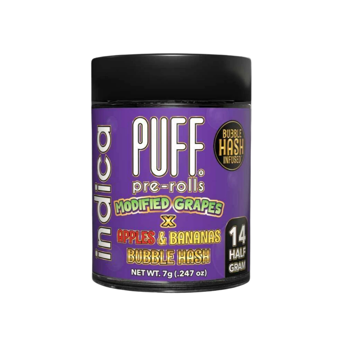 PUFF - Modified Grapes x Apples and Bananas (I) | .5g 14pk Bubble Hash Preroll | Puff Main Image