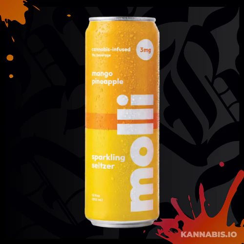 Molli - Molli Mango Pineapple Fruit Seltzer | 3mg | 12 fl oz Main Image