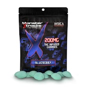 Monster - Blueberry (Indica) Gummies - 200mg