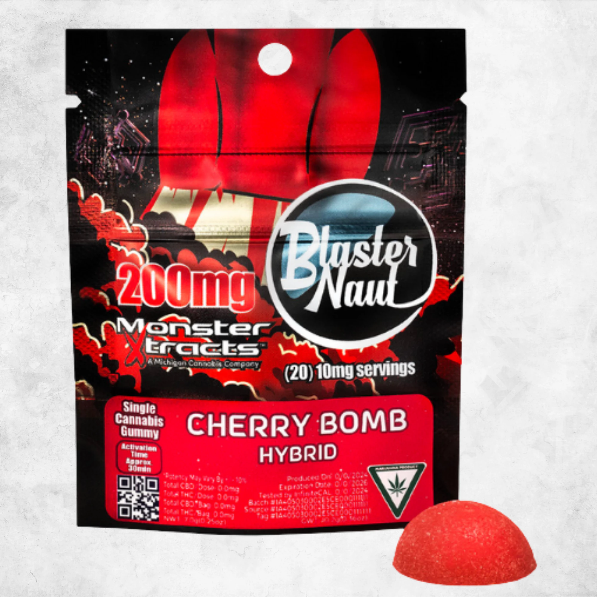 Monster Xtracts - Cherry Bomb | 200mg | Blaster Naut Main Image