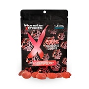 Strawberry 200mg Gummies (10x20mg) - MONSTER XTRACTS